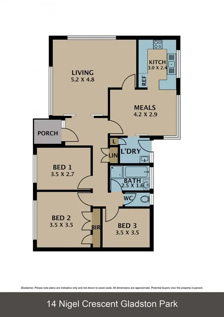 Floorplan of Homely house listing, 14 Nigel Crescent, Gladstone Park VIC 3043