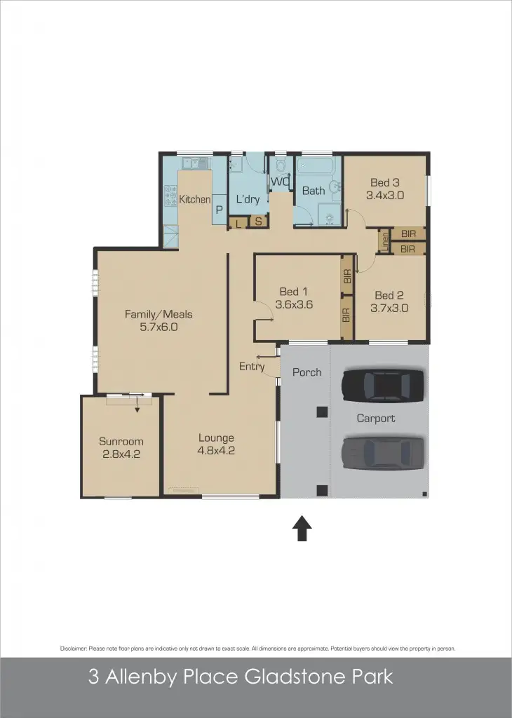 Floorplan of Homely house listing, 3 Allenby Place, Gladstone Park VIC 3043