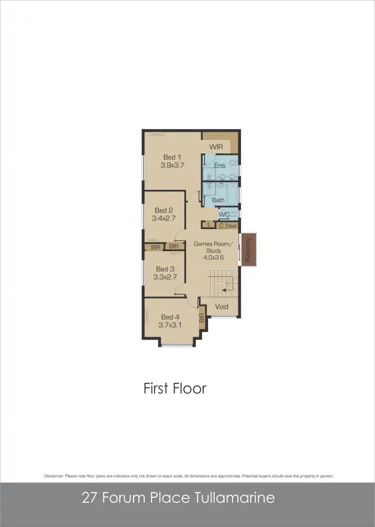 Floorplan of Homely house listing, 27 Forum Place, Tullamarine VIC 3043