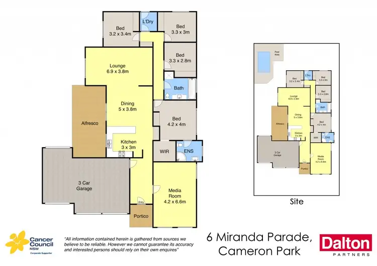 Floorplan of Homely house listing, 6 Miranda Parade, Cameron Park NSW 2285