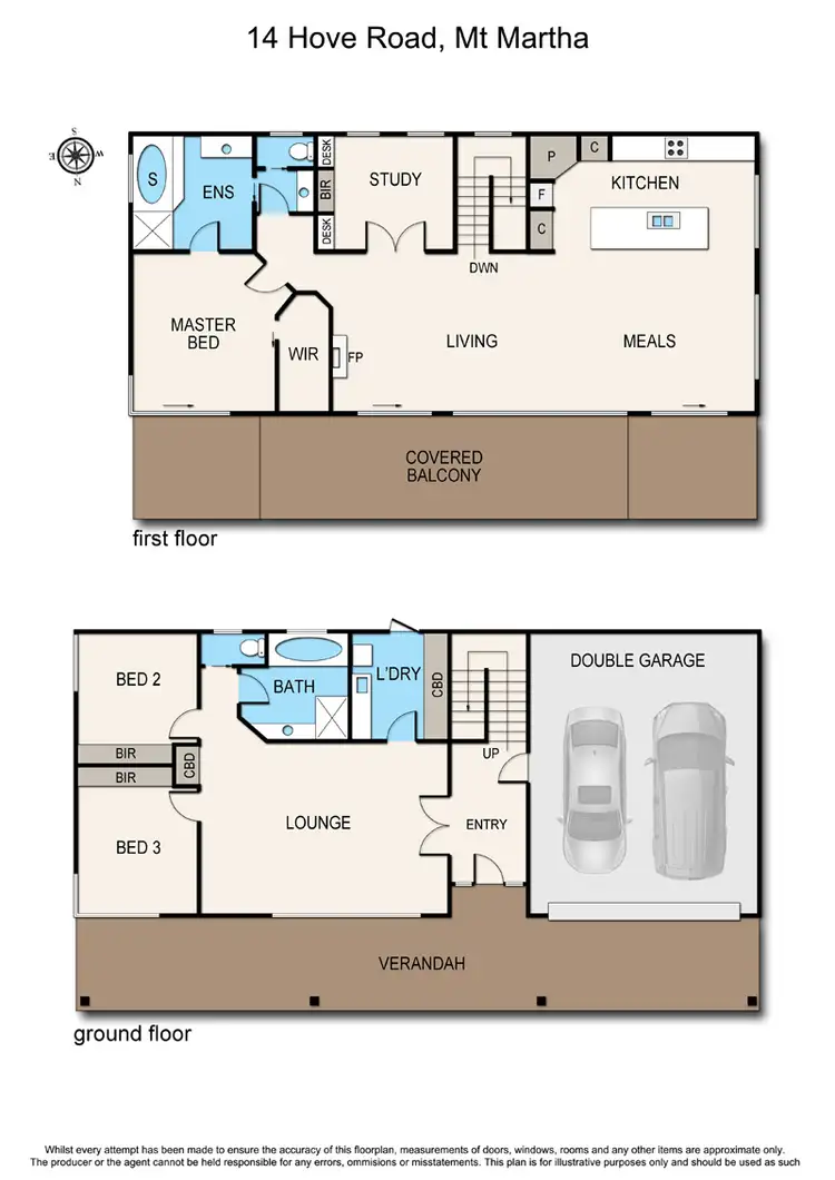 Floorplan of Homely house listing, 14 Hove Road, Mount Martha VIC 3934