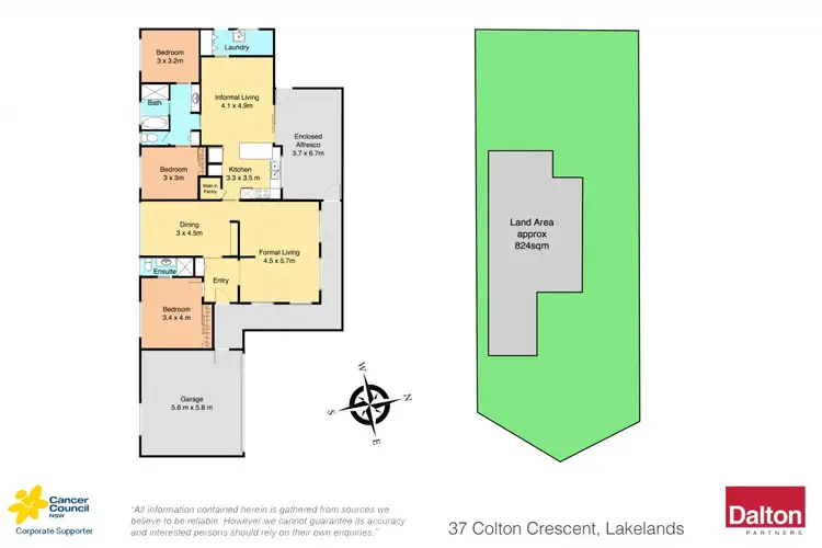 Floorplan of Homely house listing, 37 Colton Crescent, Lakelands NSW 2282