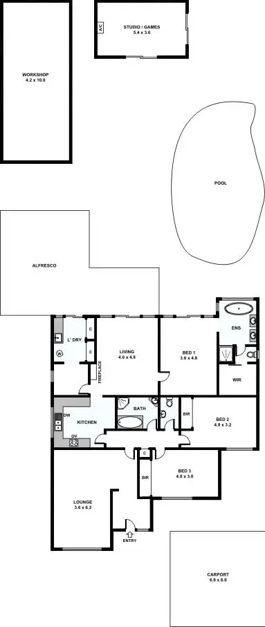 Floorplan of Homely house listing, 9 Pether Road, Manning WA 6152