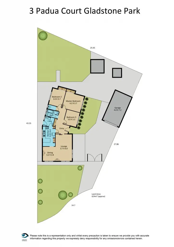 Floorplan of Homely house listing, 3 Padua Court, Gladstone Park VIC 3043
