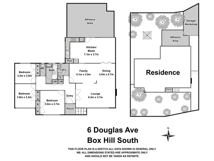 Floorplan of Homely house listing, 6 Douglas Avenue, Box Hill South VIC 3128