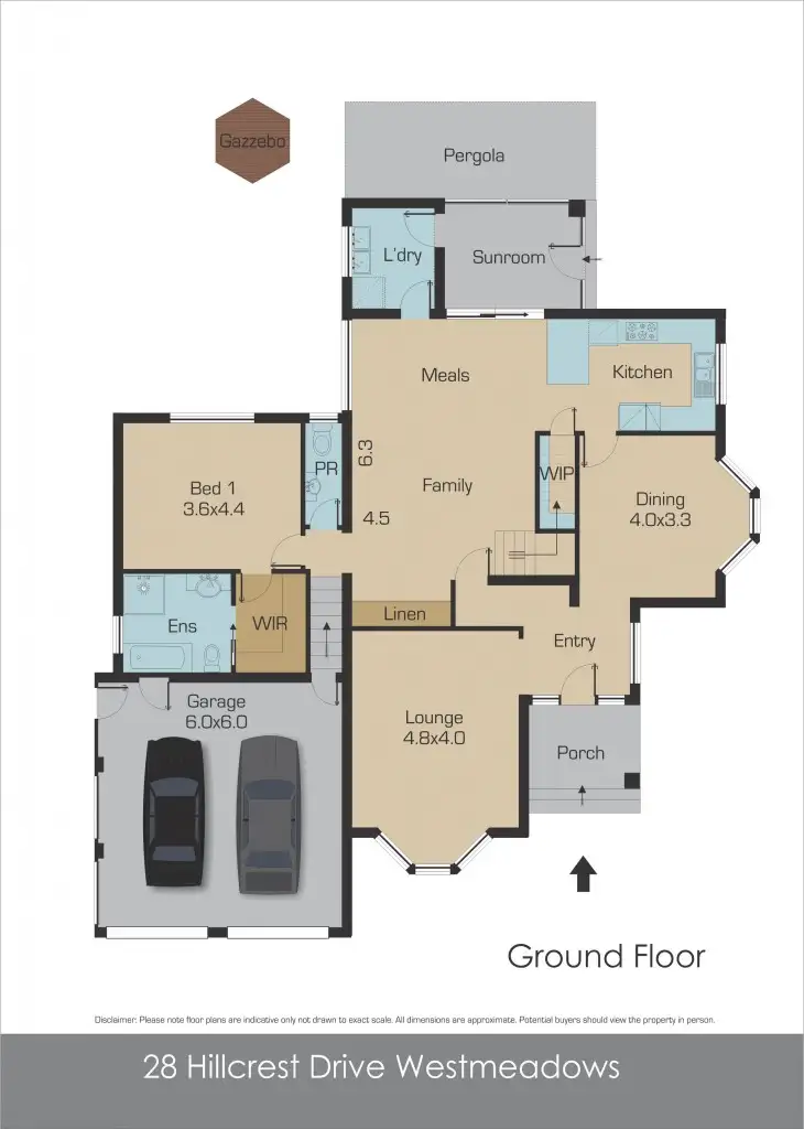 Floorplan of Homely house listing, 28 Hillcrest Drive, Westmeadows VIC 3049