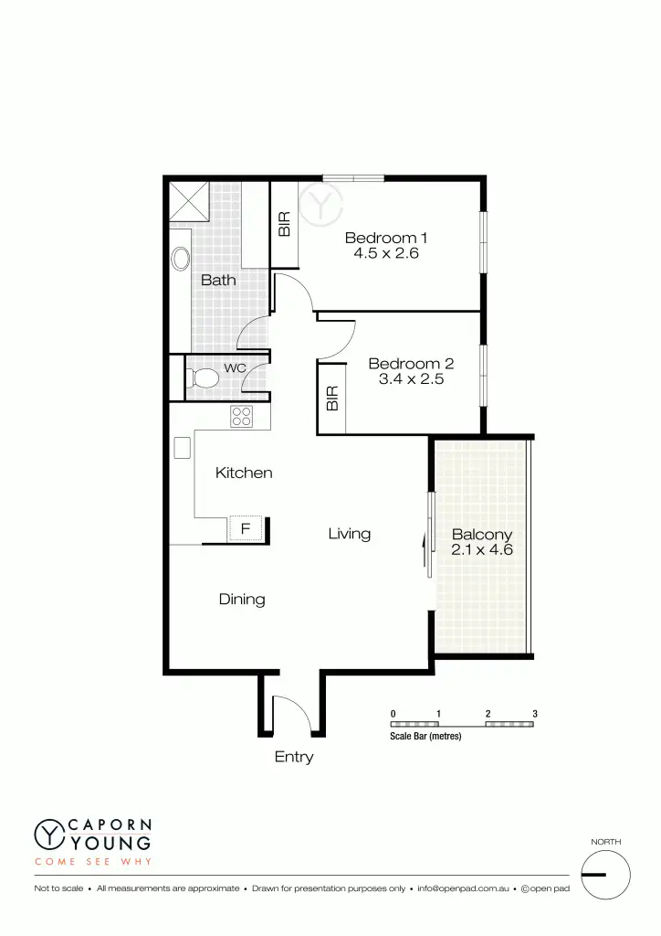 Floorplan of Homely apartment listing, 34/10 Wellington Street, Mosman Park WA 6012