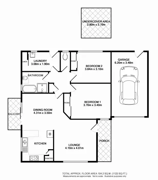 Floorplan of Homely house listing, 1/1 Church Street, Beechworth VIC 3747