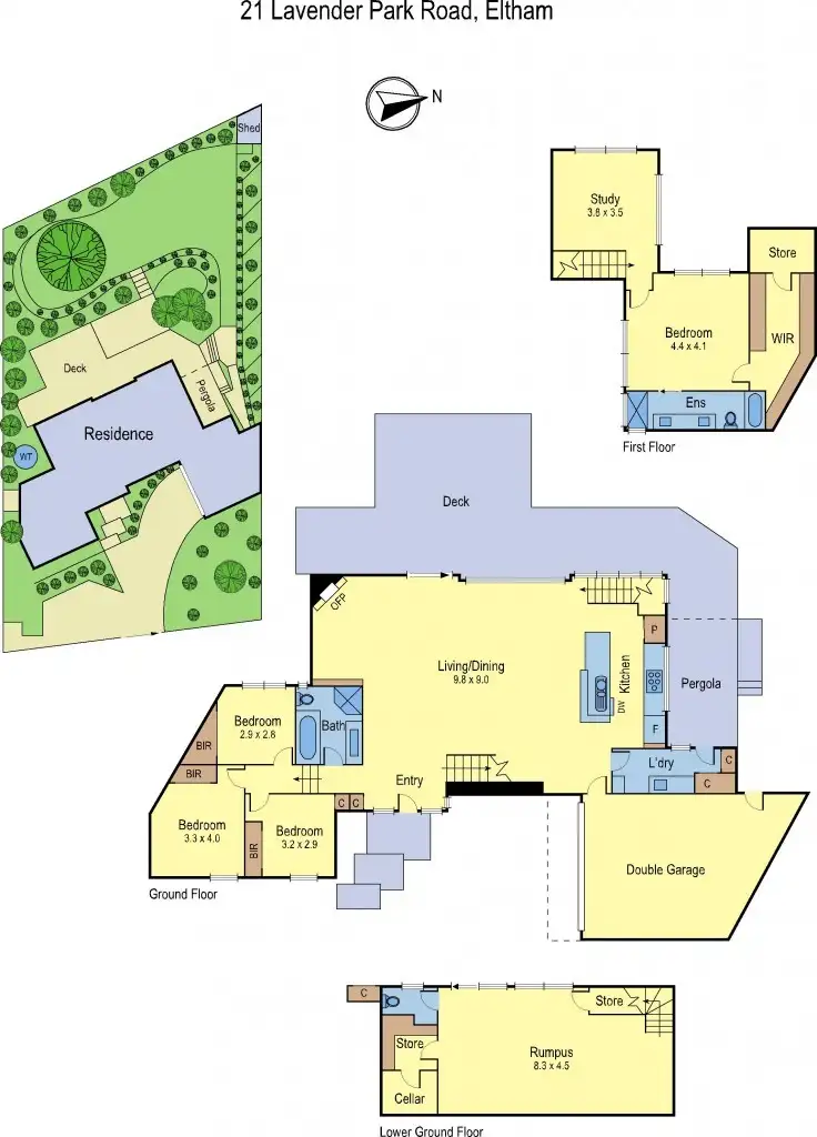 Floorplan of Homely house listing, 21 Lavender Park Road, Eltham VIC 3095