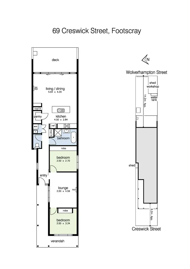 Floorplan of Homely house listing, 69 Creswick Street, Footscray VIC 3011