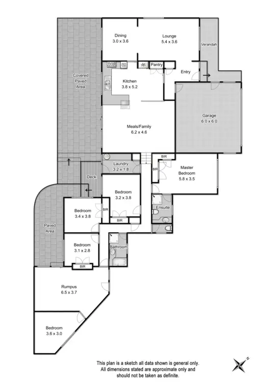 Floorplan of Homely house listing, 4 Tuta Close, Croydon Hills VIC 3136