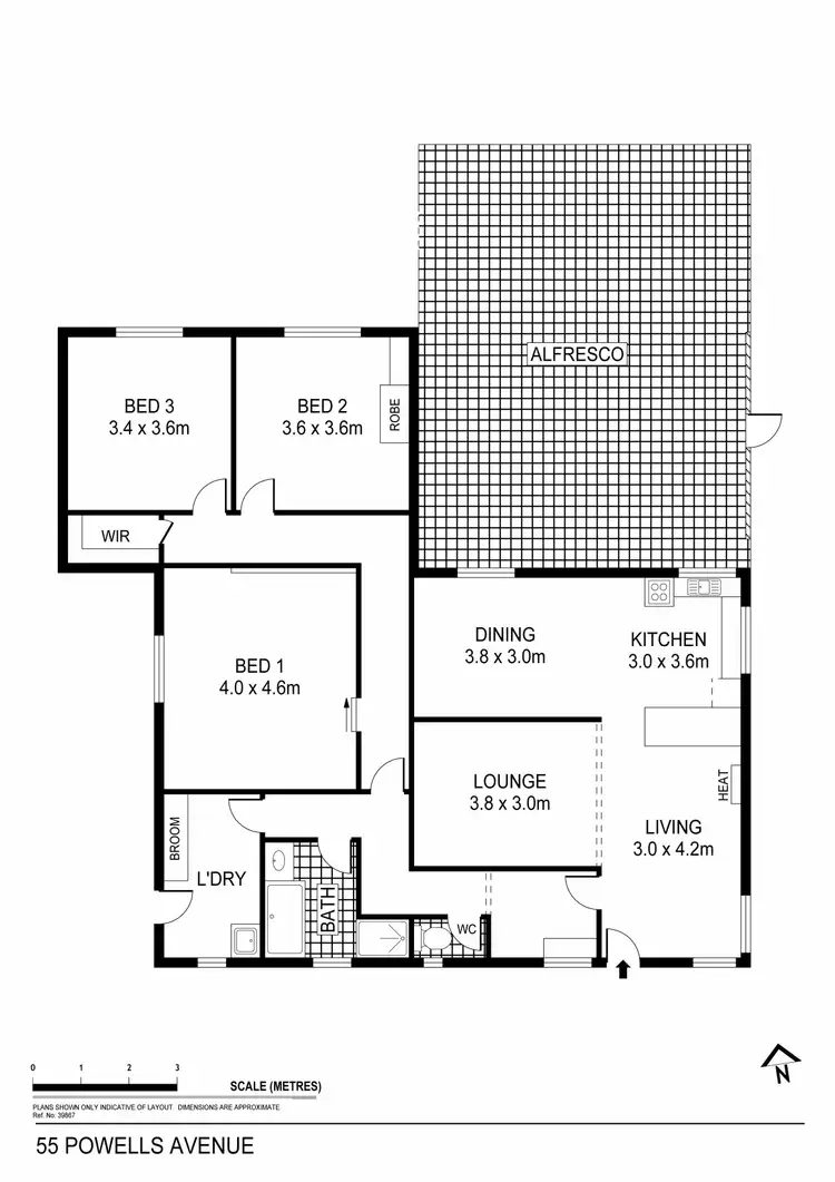 Floorplan of Homely house listing, 55 Powells Avenue, East Bendigo VIC 3550