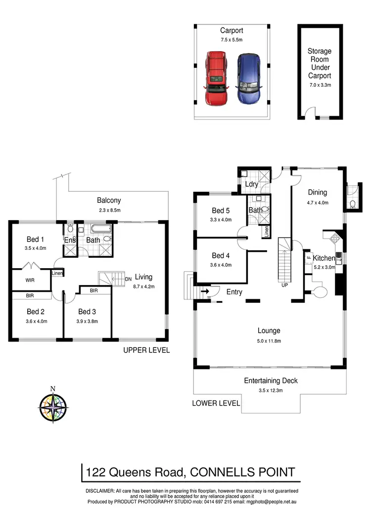 Floorplan of Homely house listing, 122 Queens Road, Connells Point NSW 2221
