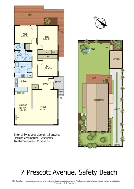 Floorplan of Homely house listing, 7 Prescott Avenue, Safety Beach VIC 3936