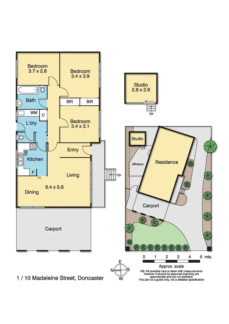 Floorplan of Homely unit listing, 1/10 Madeleine Street, Doncaster VIC 3108