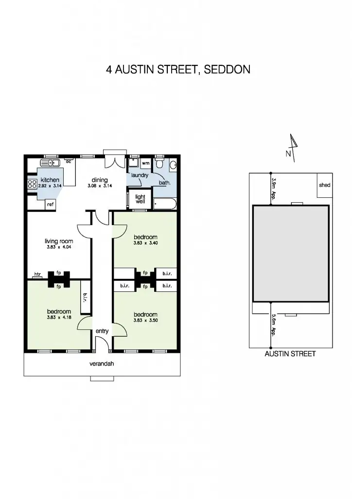 Floorplan of Homely house listing, 4 Austin Street, Seddon VIC 3011