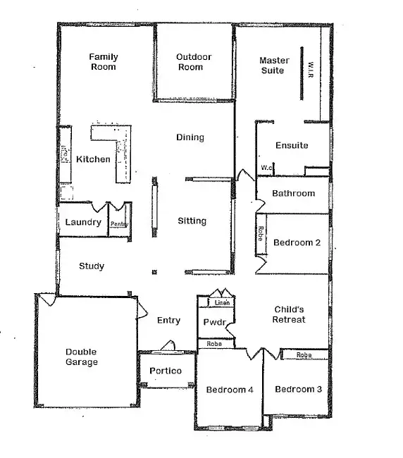 Floorplan of Homely house listing, 10 Ryans Court, Burnside Heights VIC 3023