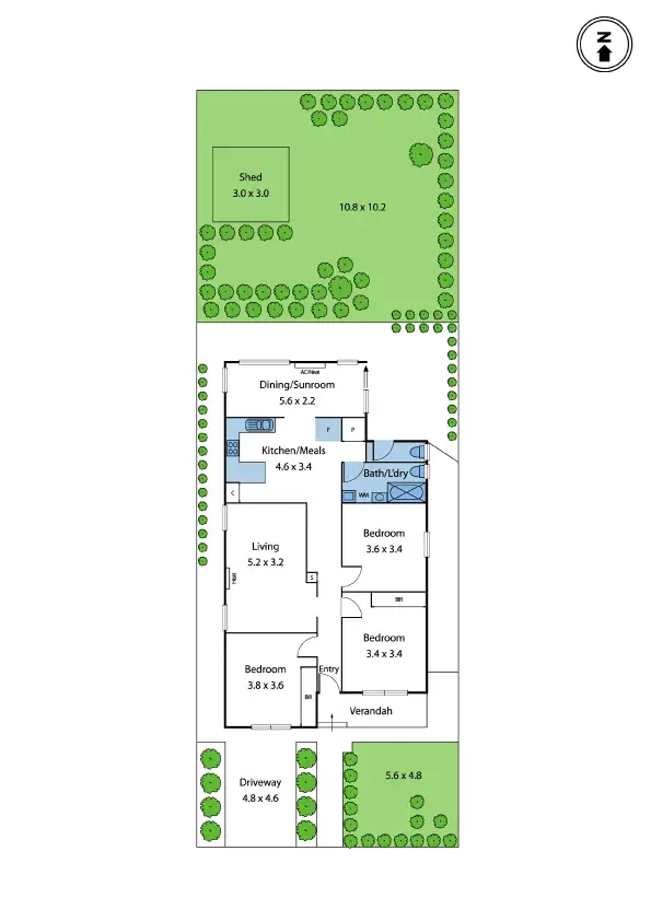 Floorplan of Homely house listing, 18 Frederick Street, Yarraville VIC 3013