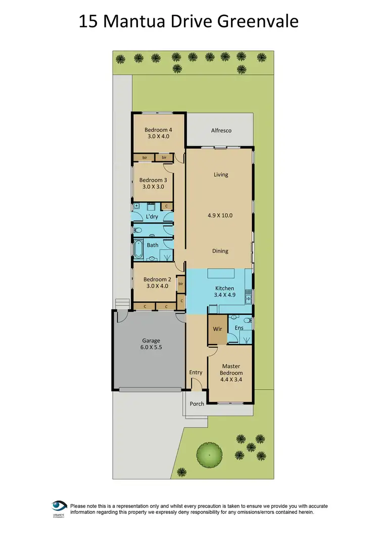 Floorplan of Homely house listing, 15 Mantua Drive, Greenvale VIC 3059