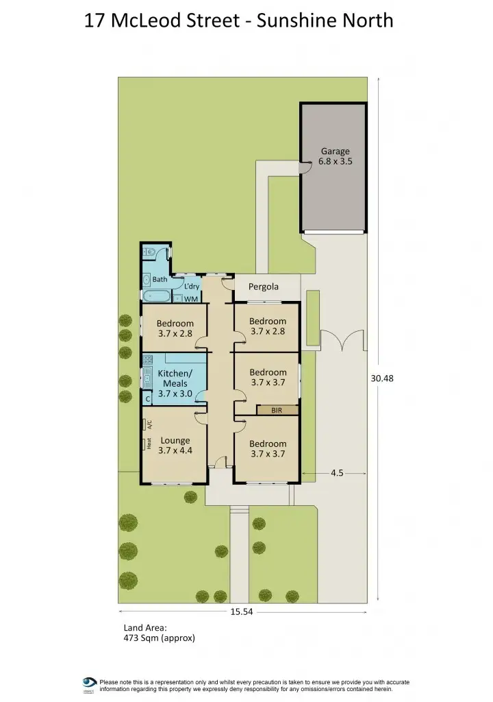 Floorplan of Homely house listing, 17 McLeod Street, Sunshine North VIC 3020