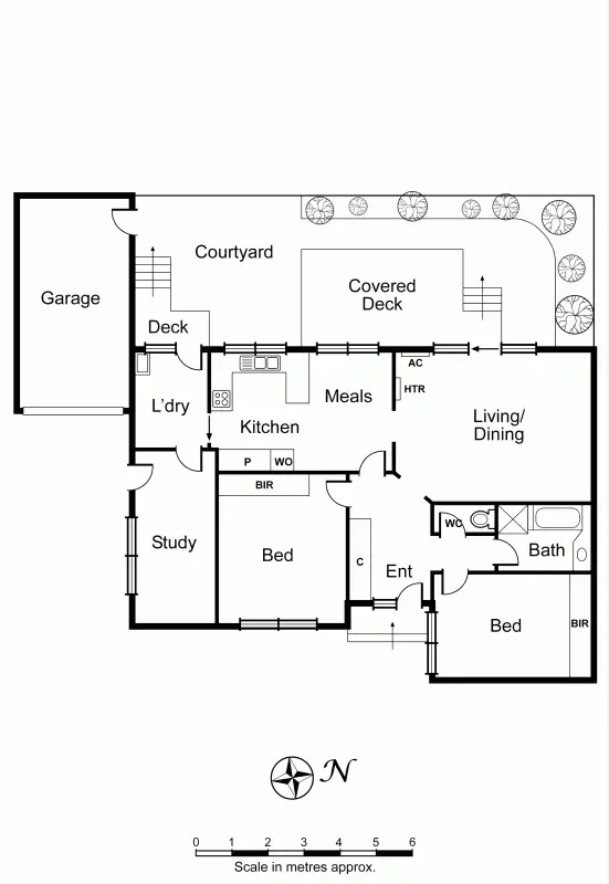 Floorplan of Homely unit listing, 6/17 Gnarwyn Road, Carnegie VIC 3163