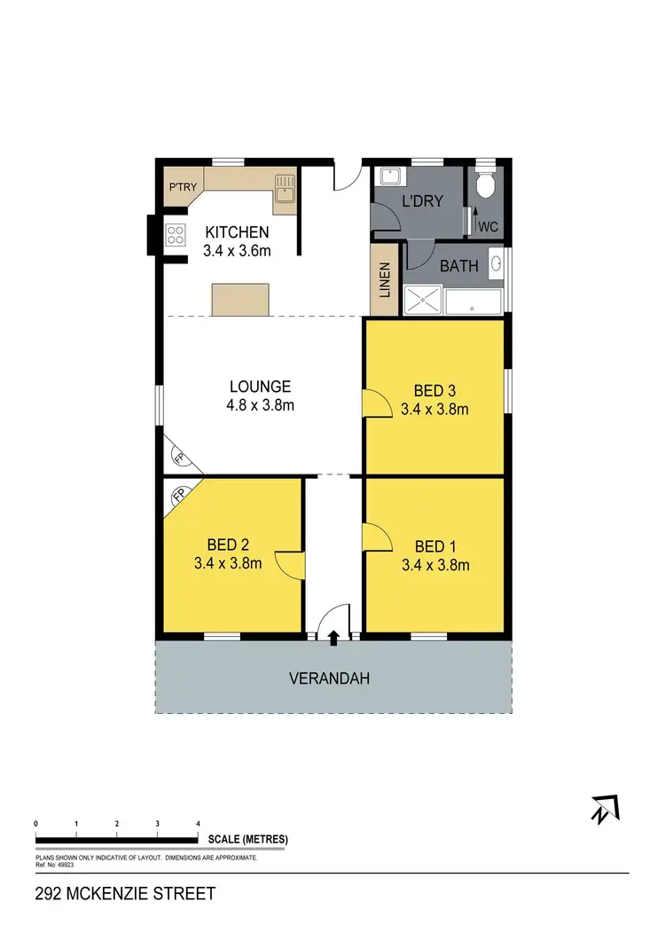 Floorplan of Homely house listing, 292 Mackenzie Street, Golden Square VIC 3555