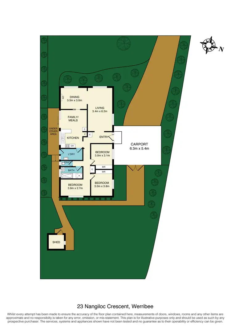 Floorplan of Homely house listing, 23 Nangiloc Crescent, Werribee VIC 3030