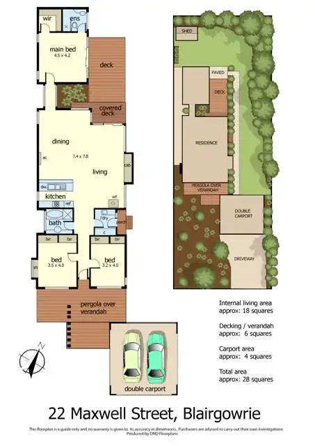 Floorplan of Homely house listing, 22 Maxwell Street, Blairgowrie VIC 3942