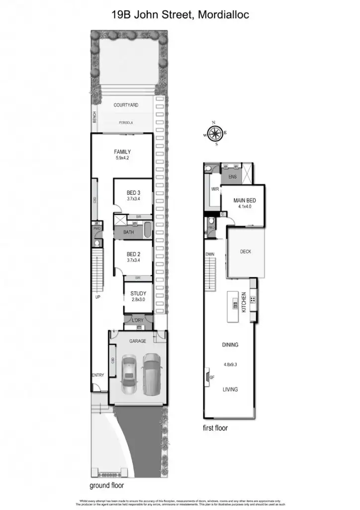 Floorplan of Homely townhouse listing, 19B John Street, Mordialloc VIC 3195