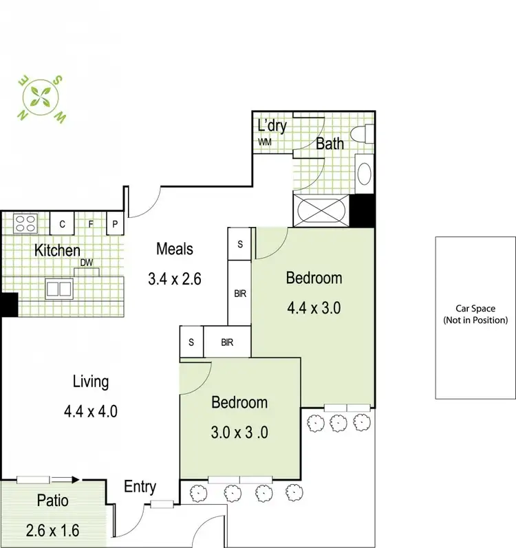 Floorplan of Homely apartment listing, 2/15 Liardet Street, Port Melbourne VIC 3207
