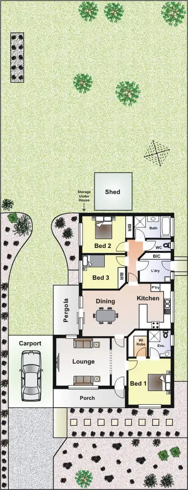 Floorplan of Homely house listing, 211 Ninth Avenue, Rosebud VIC 3939