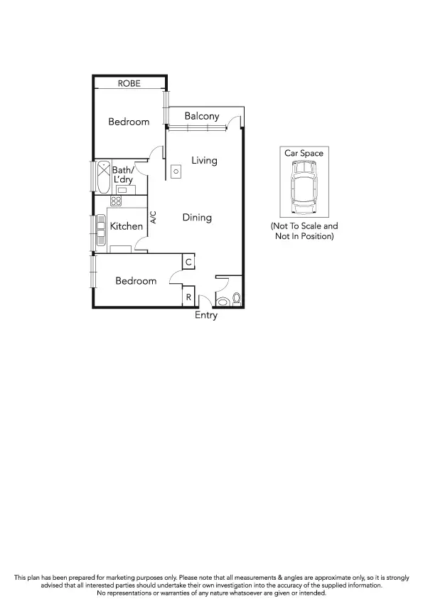 Floorplan of Homely apartment listing, 9/140 Kerferd Road, Albert Park VIC 3206