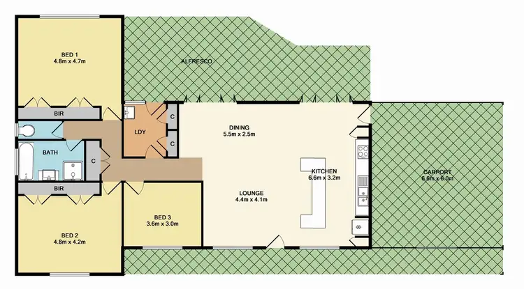 Floorplan of Homely house listing, 9 Monarch Close, Kinglake West VIC 3757