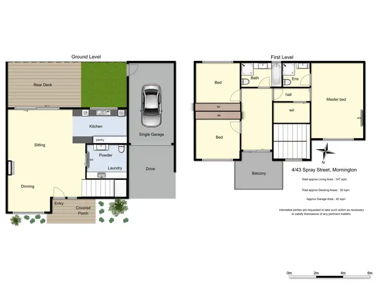Floorplan of Homely townhouse listing, 4/43 Spray Street, Mornington VIC 3931