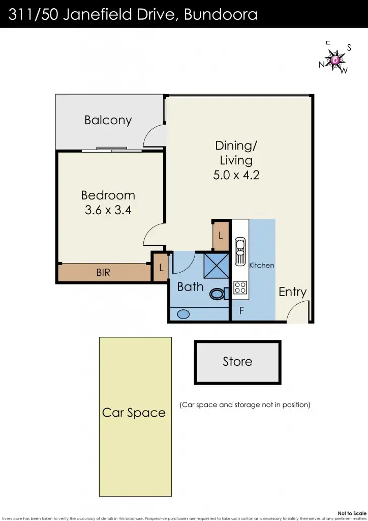 Floorplan of Homely apartment listing, 311/50 Janefield Drive, Bundoora VIC 3083