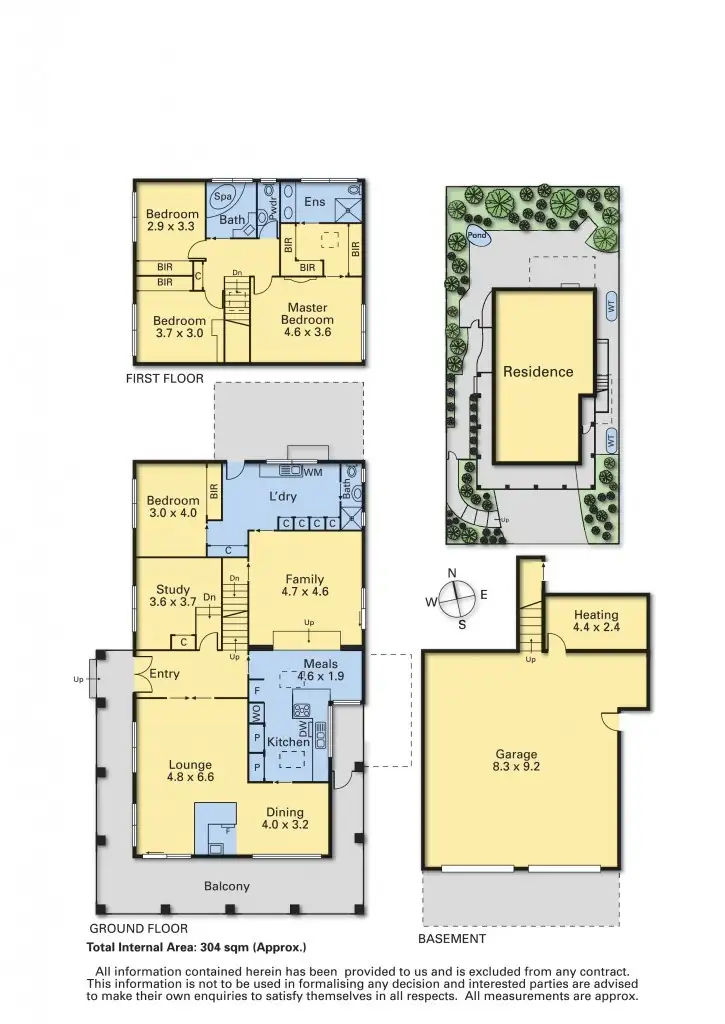 Floorplan of Homely house listing, 1 Aroona Court, Aberfeldie VIC 3040