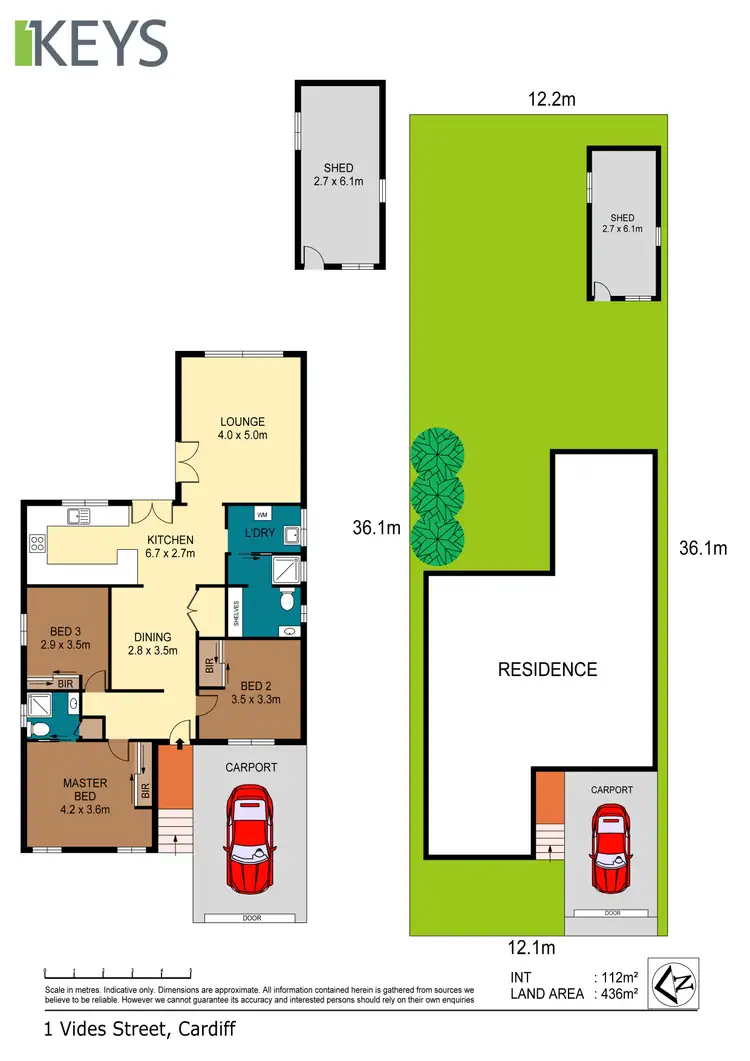 Floorplan of Homely house listing, 1 Vides Street, Cardiff NSW 2285