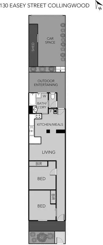 Floorplan of Homely house listing, 130 Easey Street, Collingwood VIC 3066