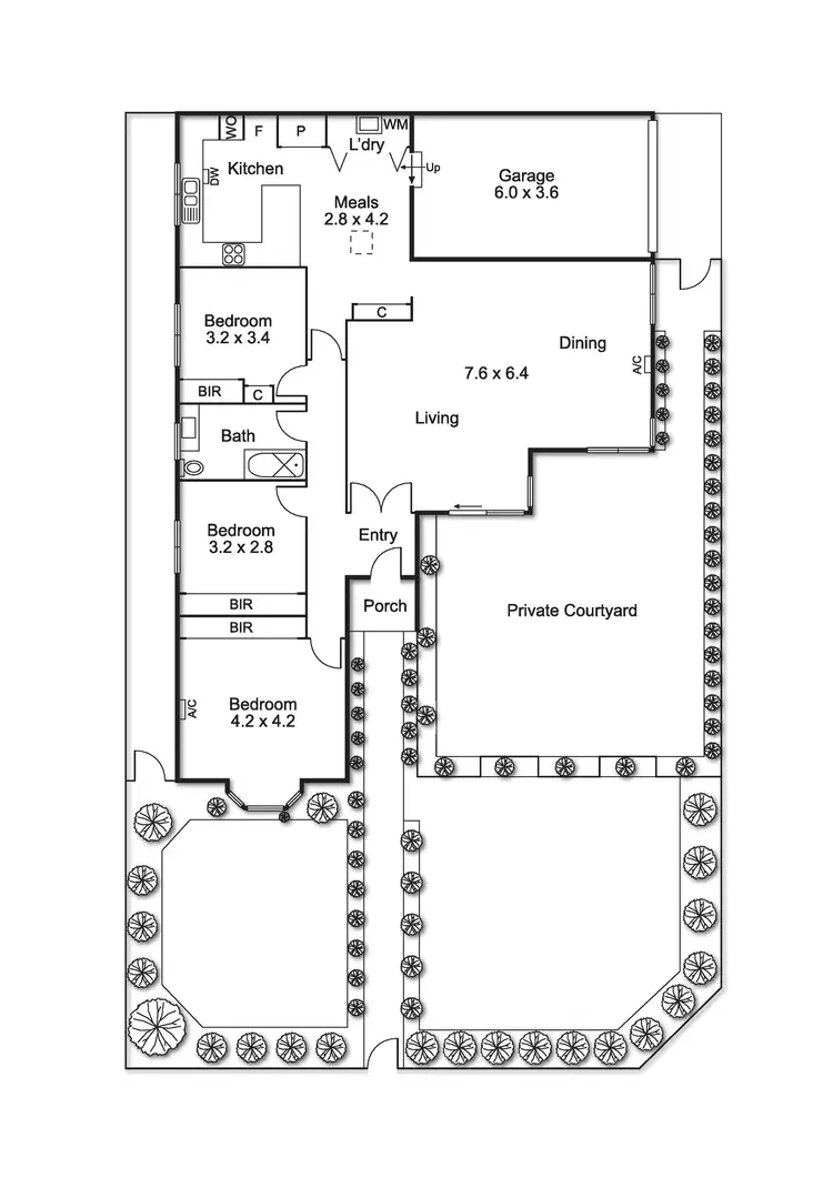 Floorplan of Homely townhouse listing, 75 Victor Road, Bentleigh East VIC 3165