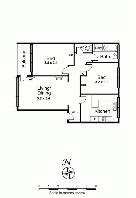 Floorplan of Homely apartment listing, 7/11 Walsh Street, Ormond VIC 3204