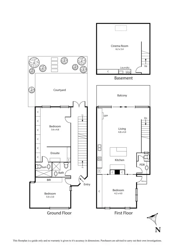 Floorplan of Homely townhouse listing, 8/2-4 Groves Street, Aspendale VIC 3195