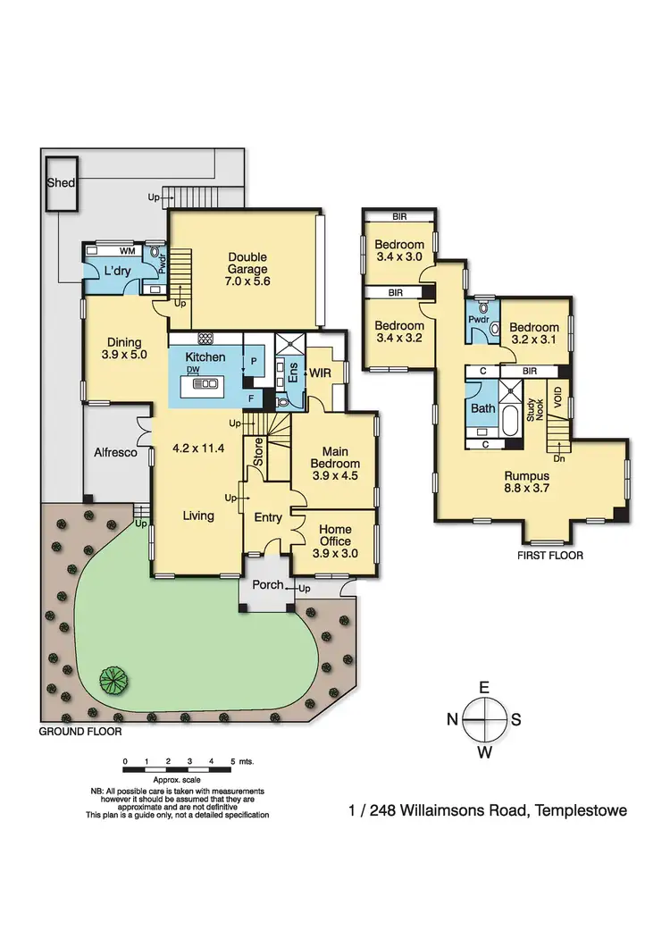 Floorplan of Homely townhouse listing, 1/248 Williamsons Road, Templestowe VIC 3106