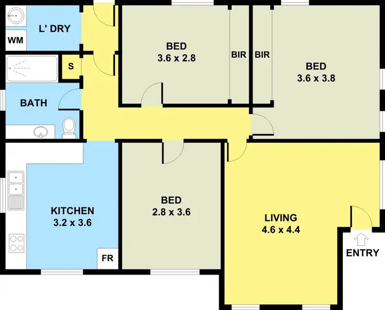 Floorplan of Homely house listing, 11 Waverley Street, Broadmeadows VIC 3047