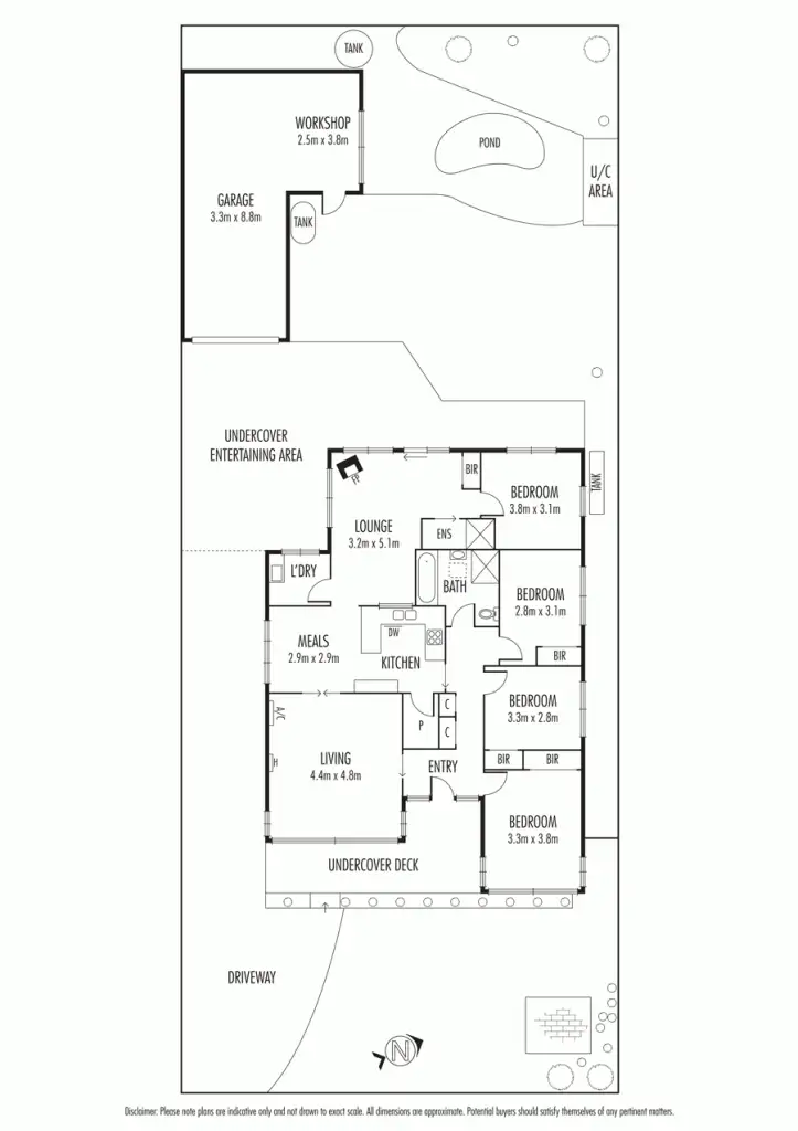 Floorplan of Homely house listing, 5 Twentyman Court, Seaholme VIC 3018