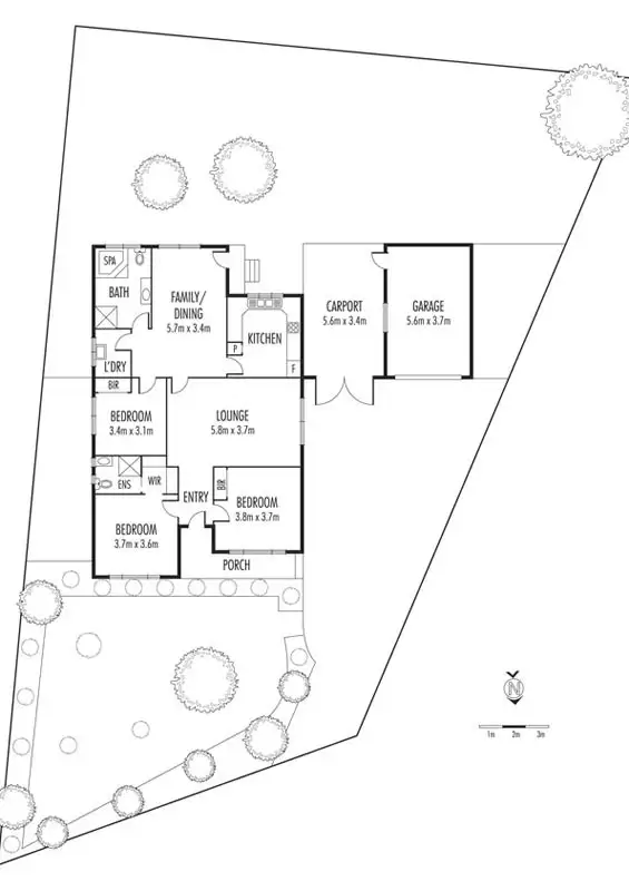 Floorplan of Homely house listing, 3 Link Parade, Fawkner VIC 3060
