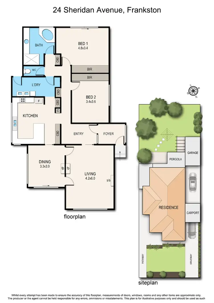Floorplan of Homely house listing, 24 Sheridan Avenue, Frankston VIC 3199