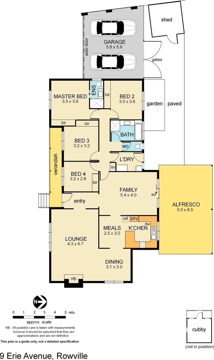 Floorplan of Homely house listing, 9 Erie Avenue, Rowville VIC 3178