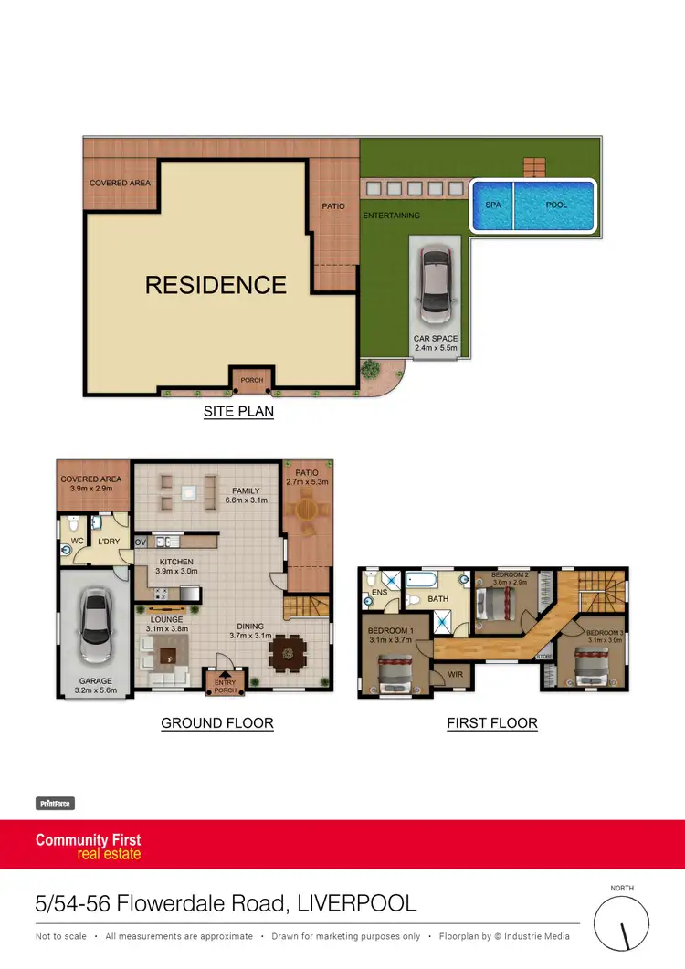Floorplan of Homely townhouse listing, 5/54-56 Flowerdale Road, Liverpool NSW 2170