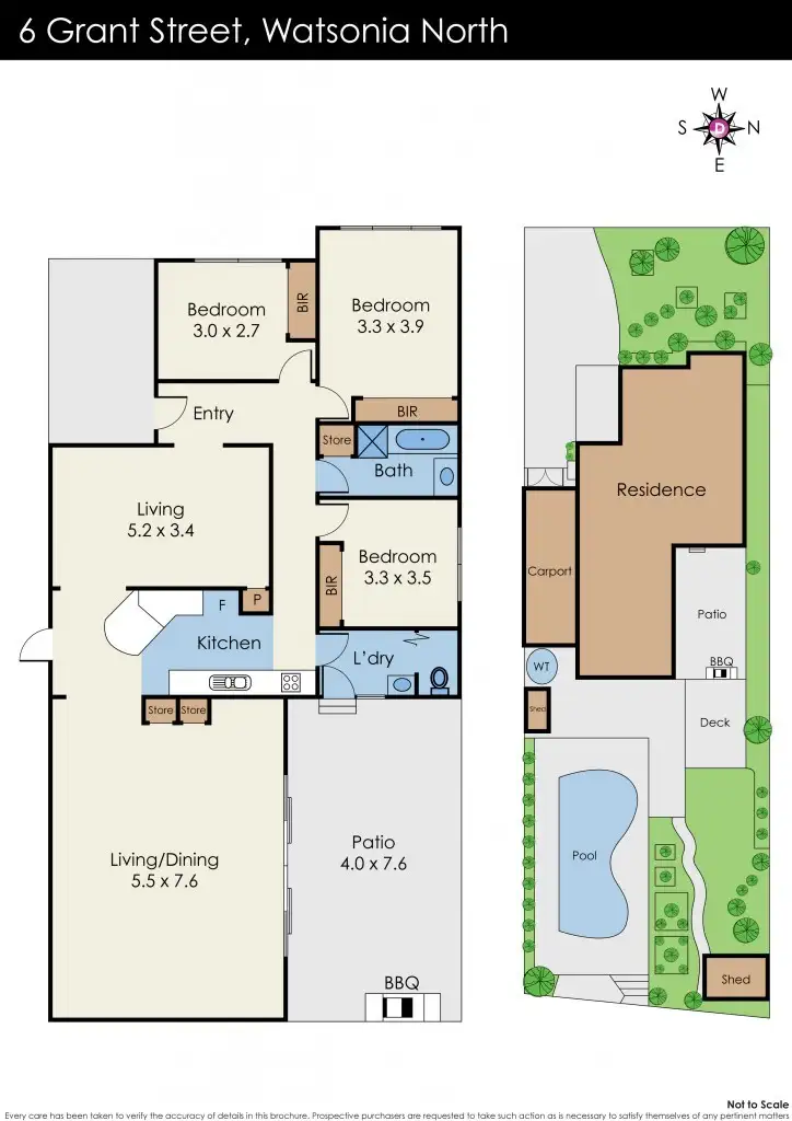 Floorplan of Homely house listing, 6 Grant Street, Watsonia North VIC 3087