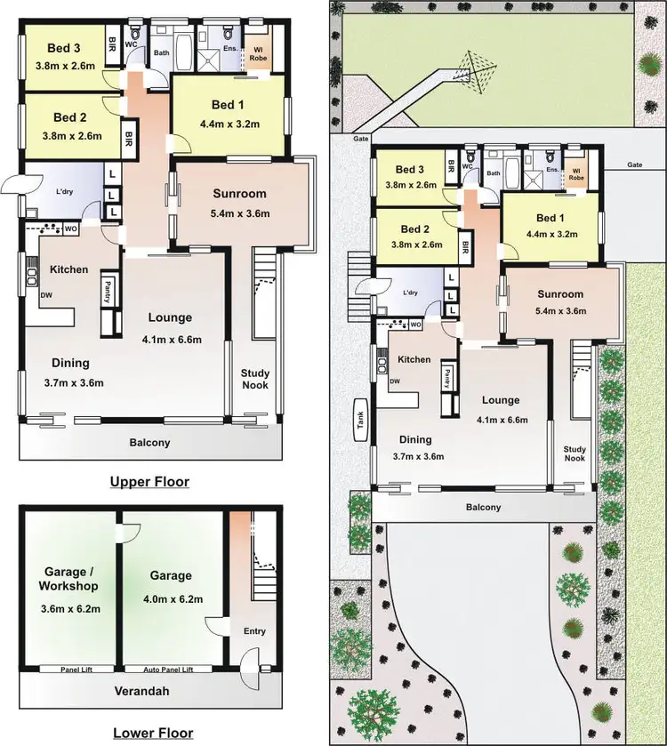 Floorplan of Homely house listing, 55 Denholm Street, Rosebud VIC 3939